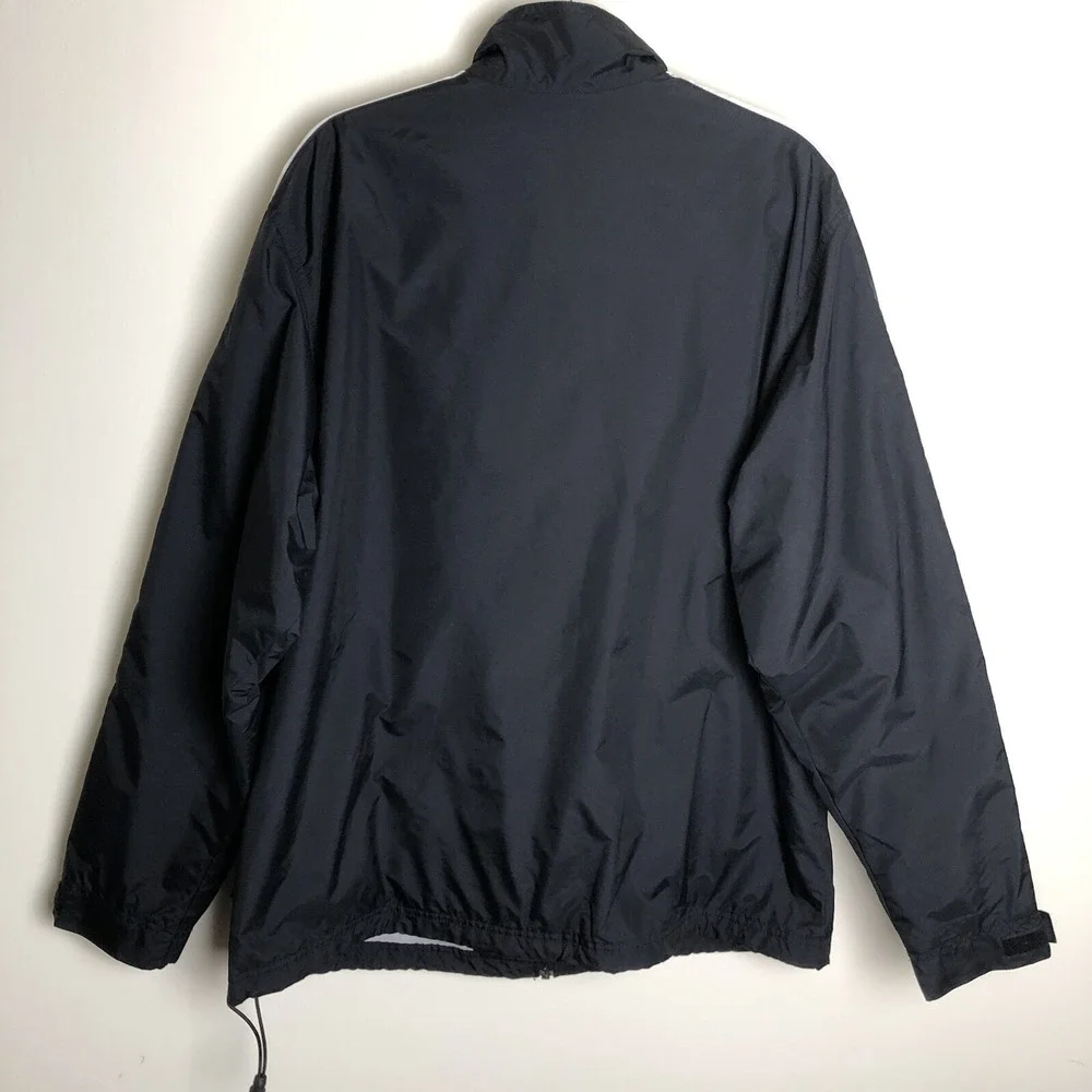 Vintage Nike Full Zip Lined Windbreaker Track Jacket & Pants Black Men's Sz L